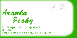 aranka pisky business card